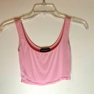 Pink crop top